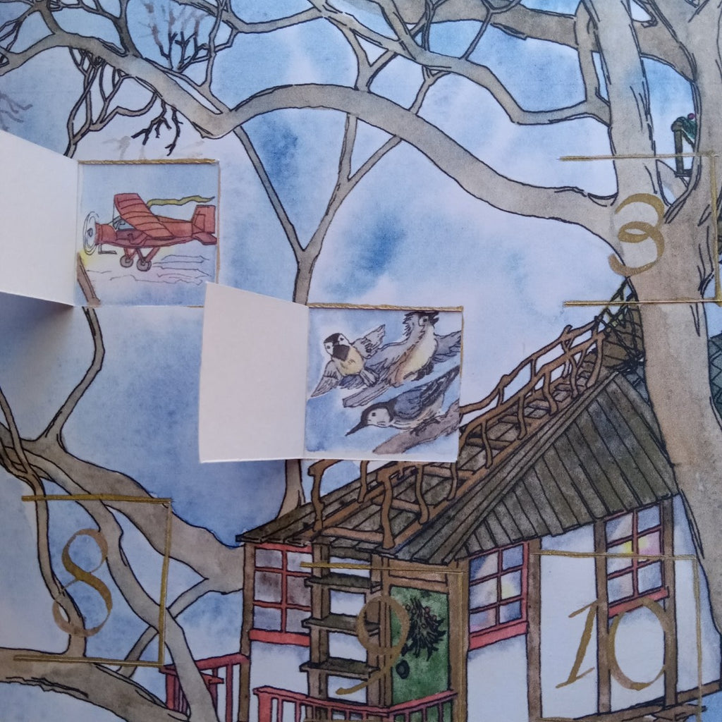 Festive Treehouse 16x20 Lift the Flap Advent Calendar