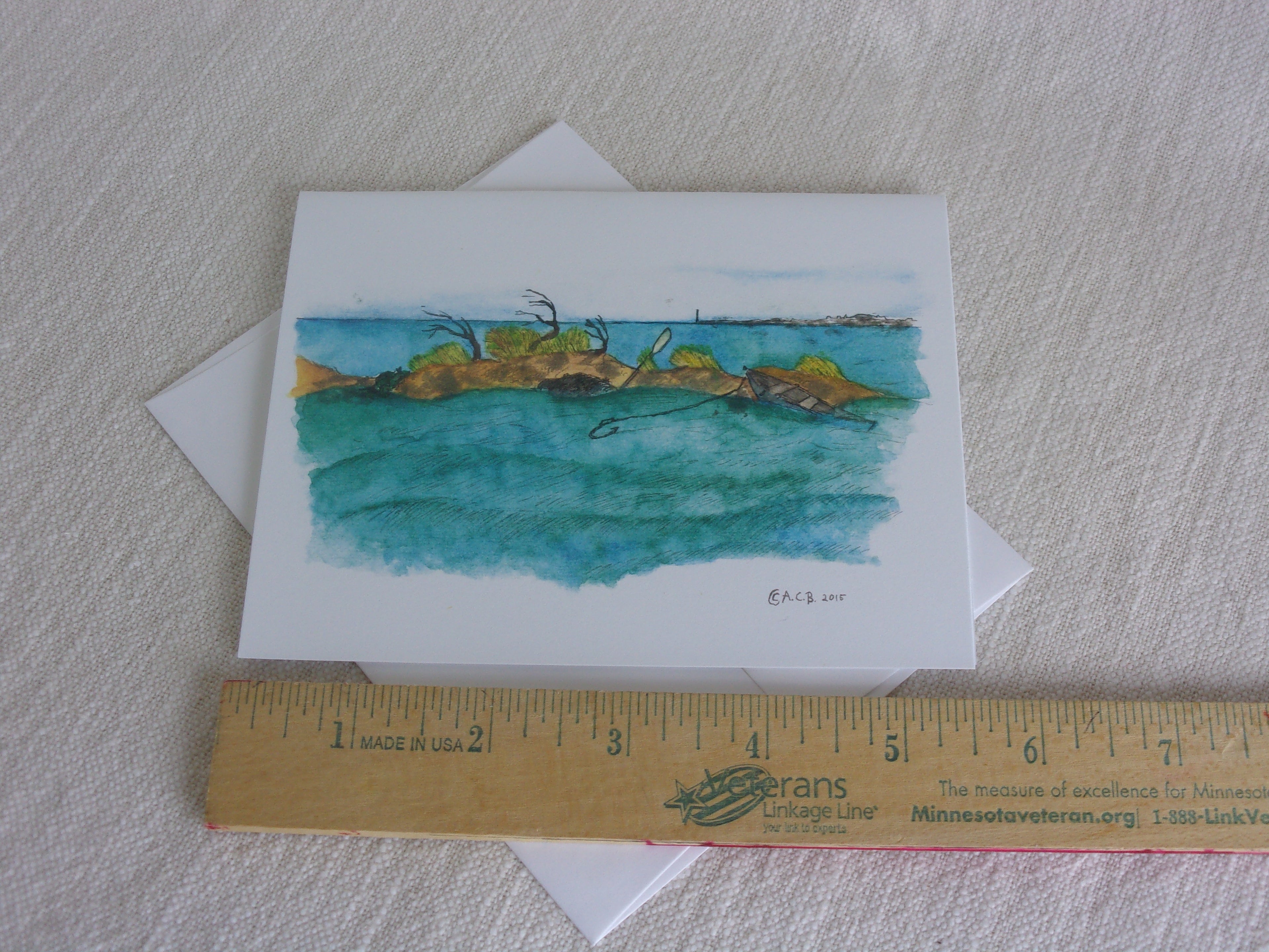 After the Gale 4x5 Blank Card