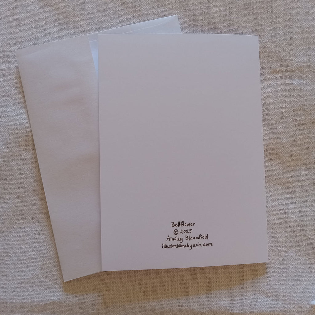 Bellflower 5x7 Blank Card