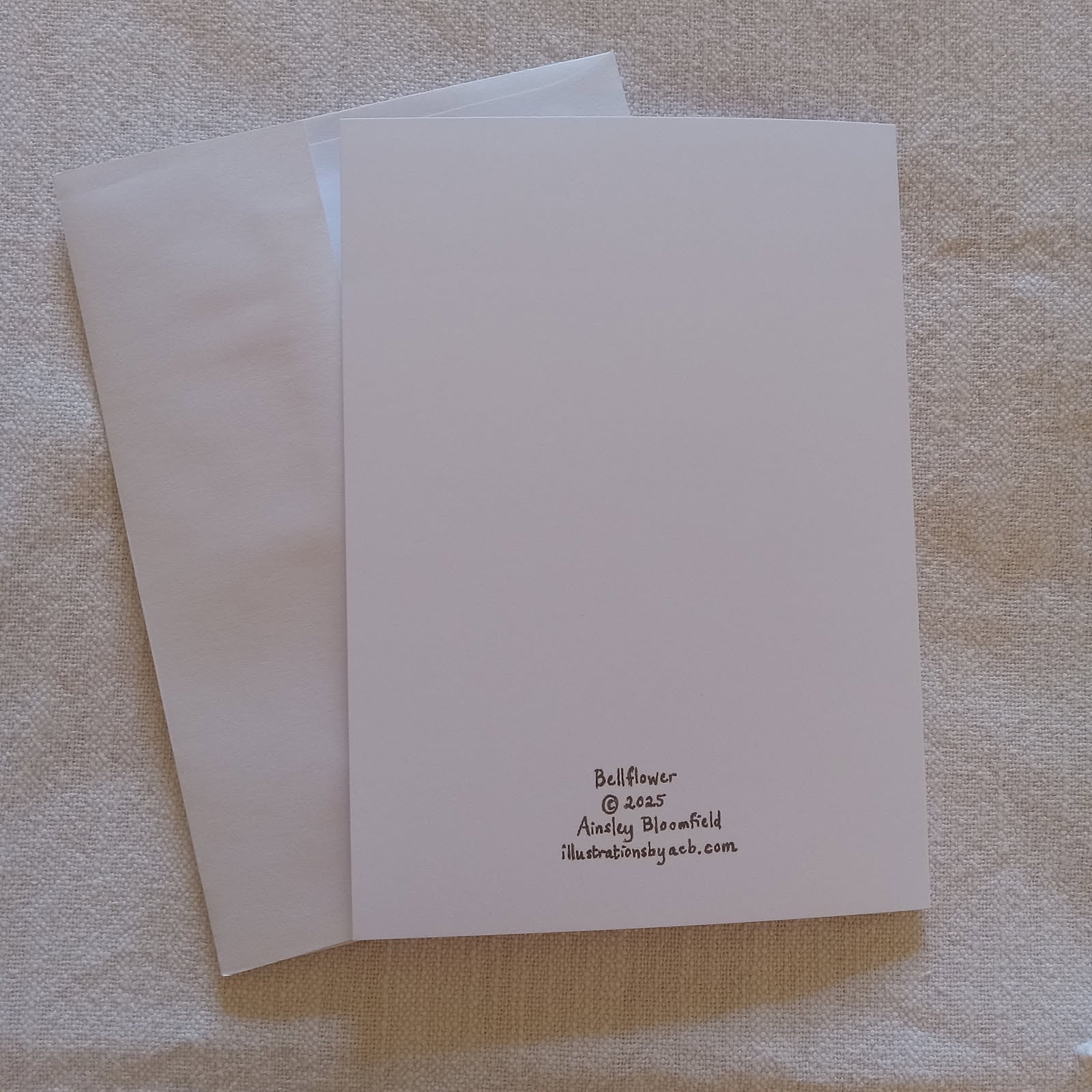 Bellflower 5x7 Blank Card