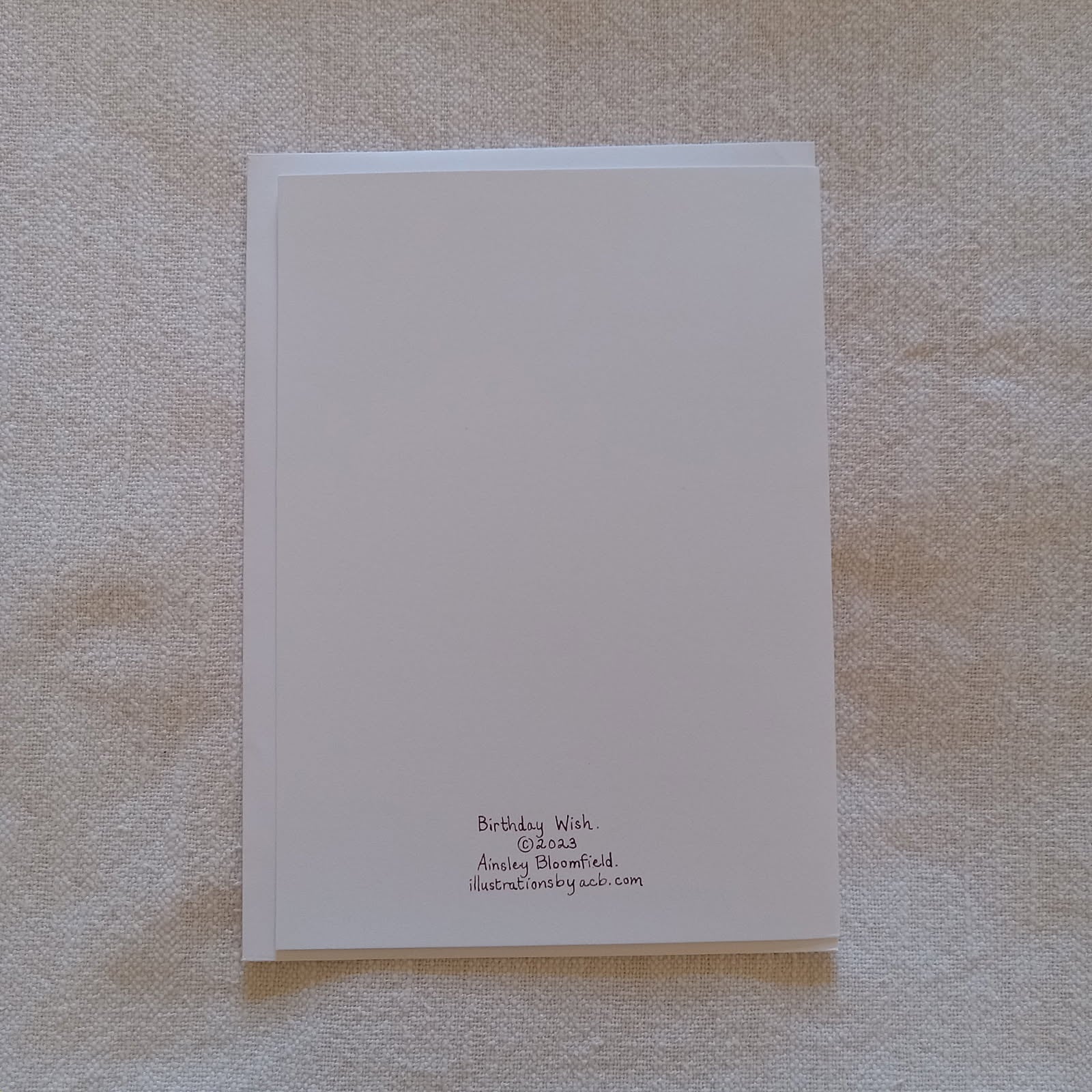 Birthday Wish 5x7 Blank Card