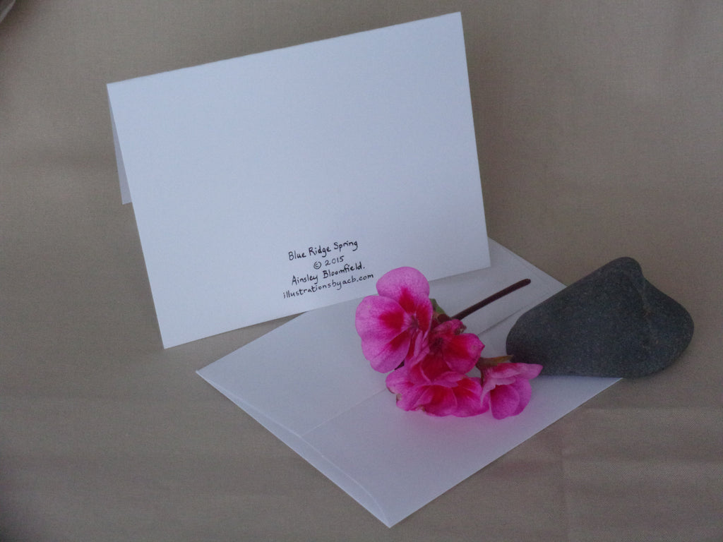 Blue Ridge Spring 4x5 Blank Card