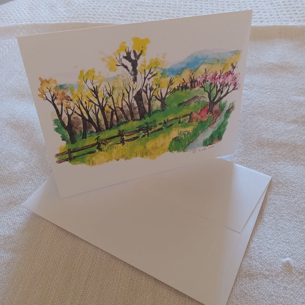 Blue Ridge Spring 4x5 Blank Card