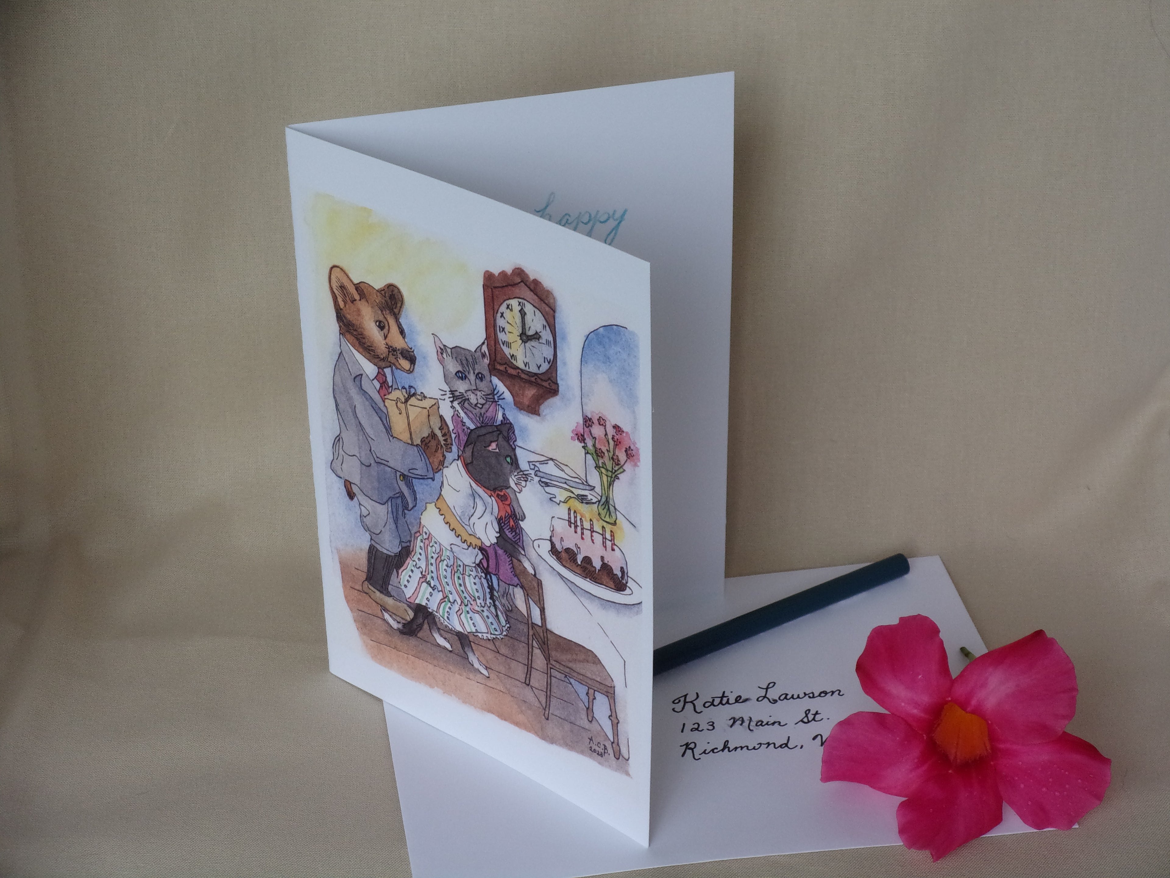Birthday Wish 5x7 Blank Card
