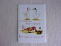 Christmas Whimsical Animals Geese 5x7 Blank Watercolor Card: Christmas Waterfowl