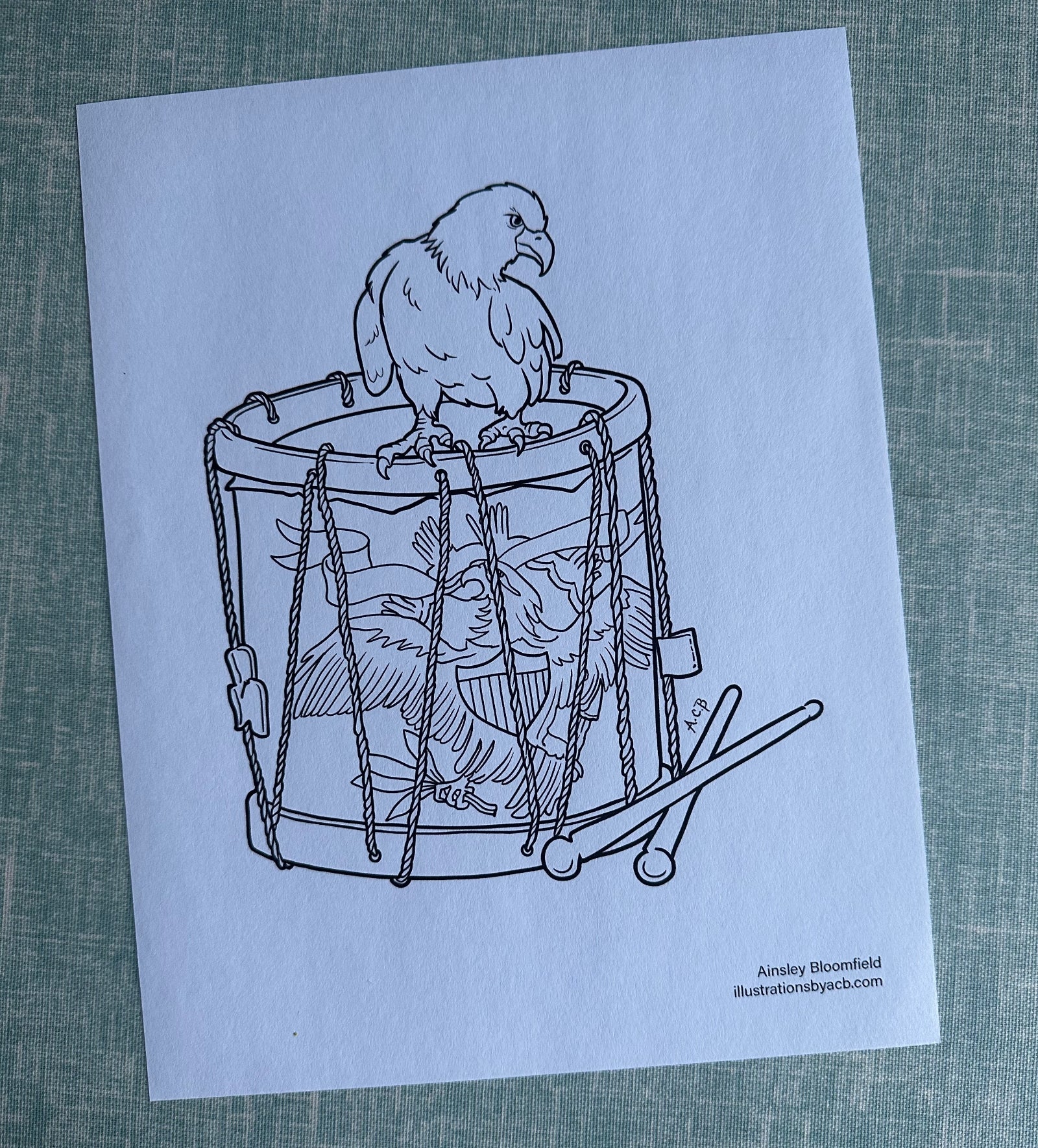 Historical coloring page
Coloring page military
Civil war snare drum
Civil war drummer boy
Easy eagle coloring pages
Cute eagle coloring page