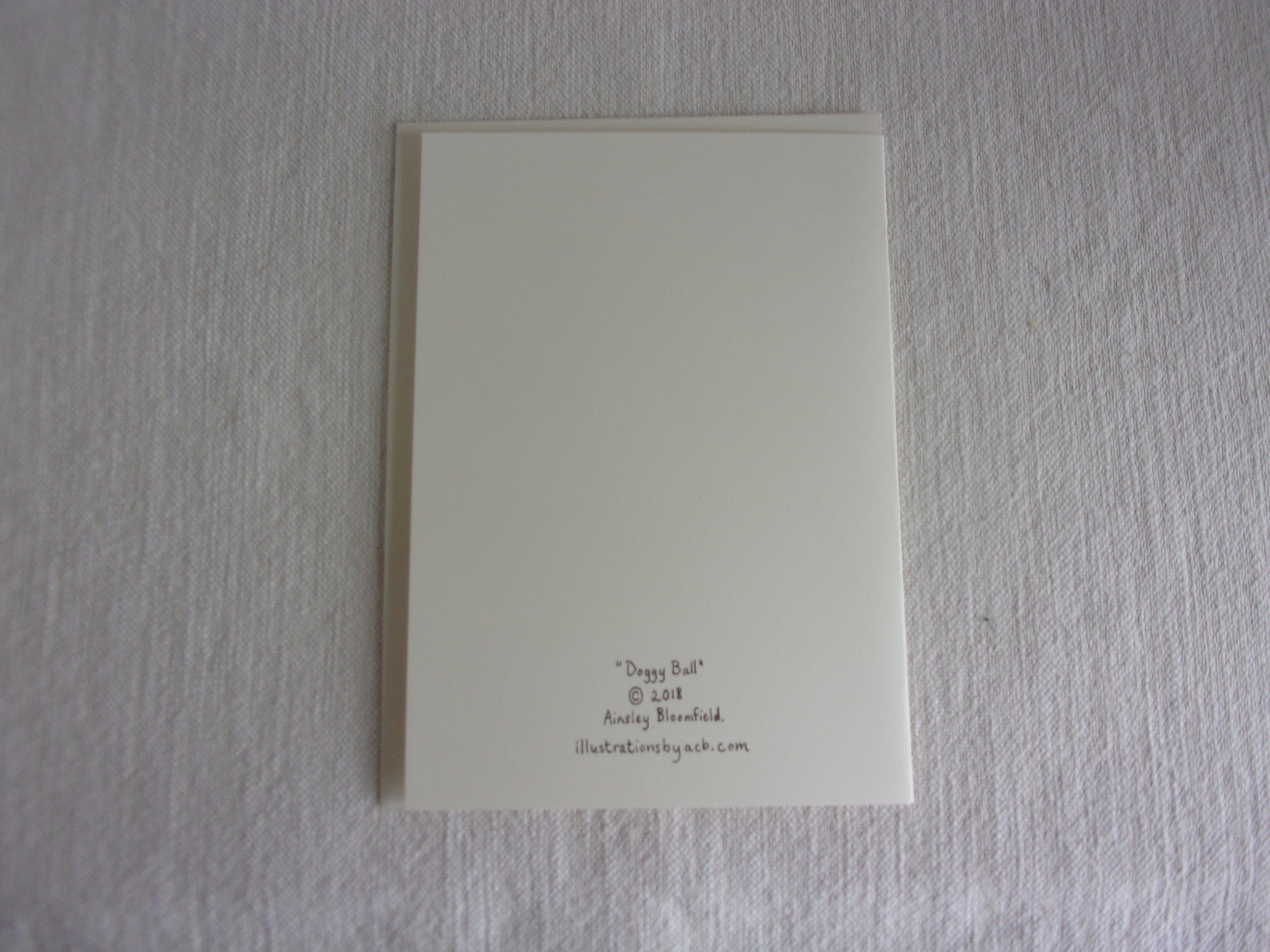 Whimsical Animals Dancing Dogs 5x7 Blank Watercolor Card: Doggy Ball
