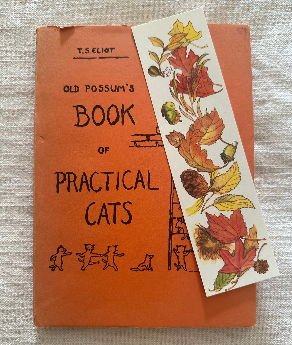 Autumn Leaves Colorful Bookmark: Falling Leaves