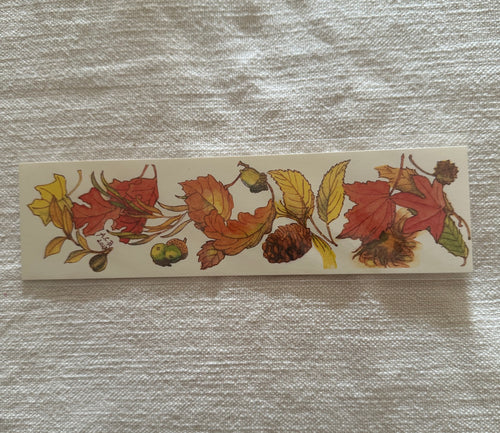 Autumn Leaves Colorful Bookmark: Falling Leaves