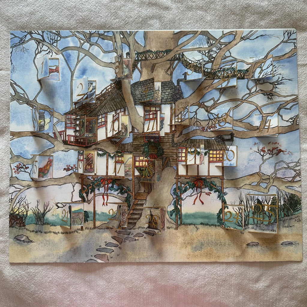 Festive Treehouse 16x20 Lift the Flap Advent Calendar