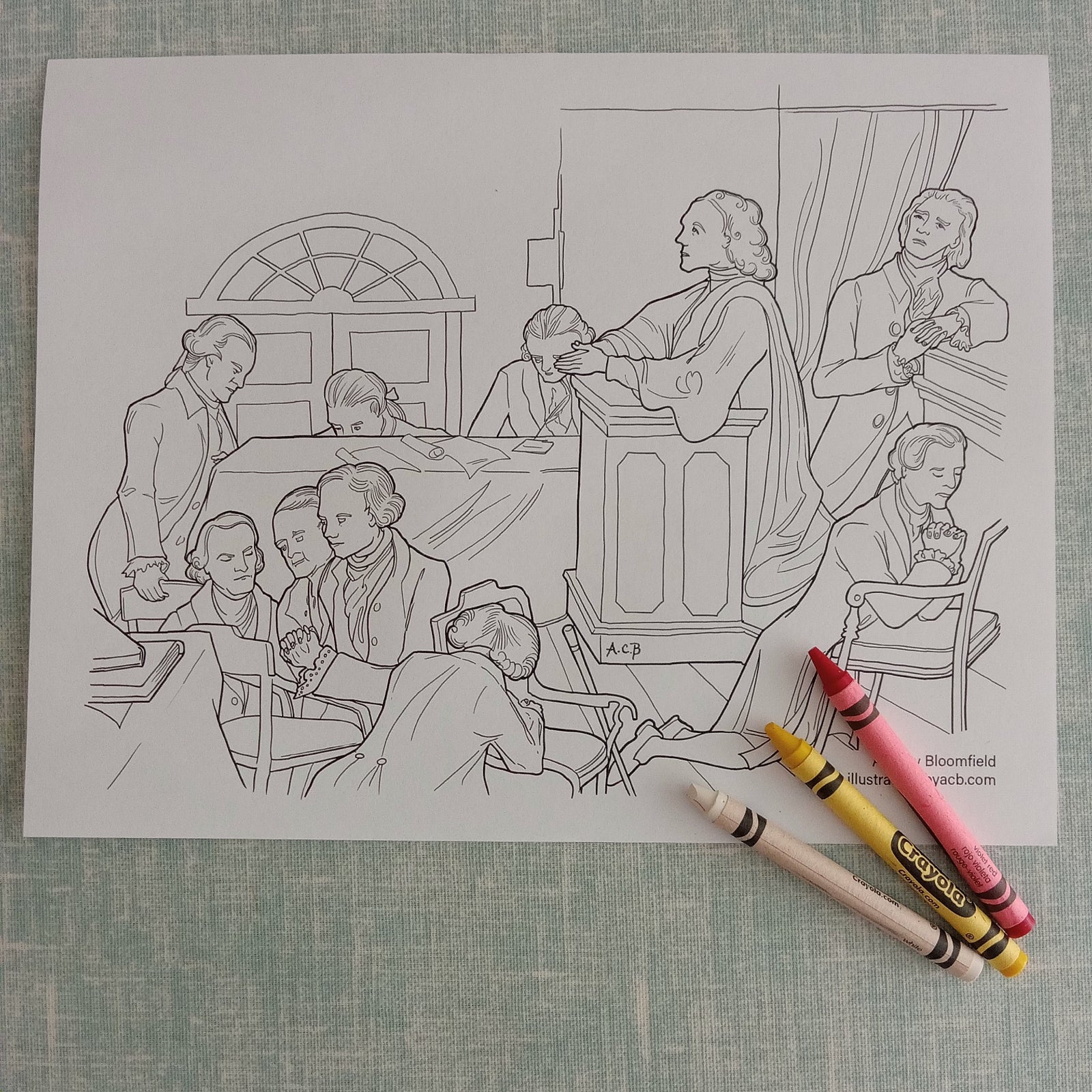 First prayer in congress painting
July Sunday School lessons
4th of July church activities
US constitution coloring pages free
First Amendment coloring page
Free printable government coloring pages