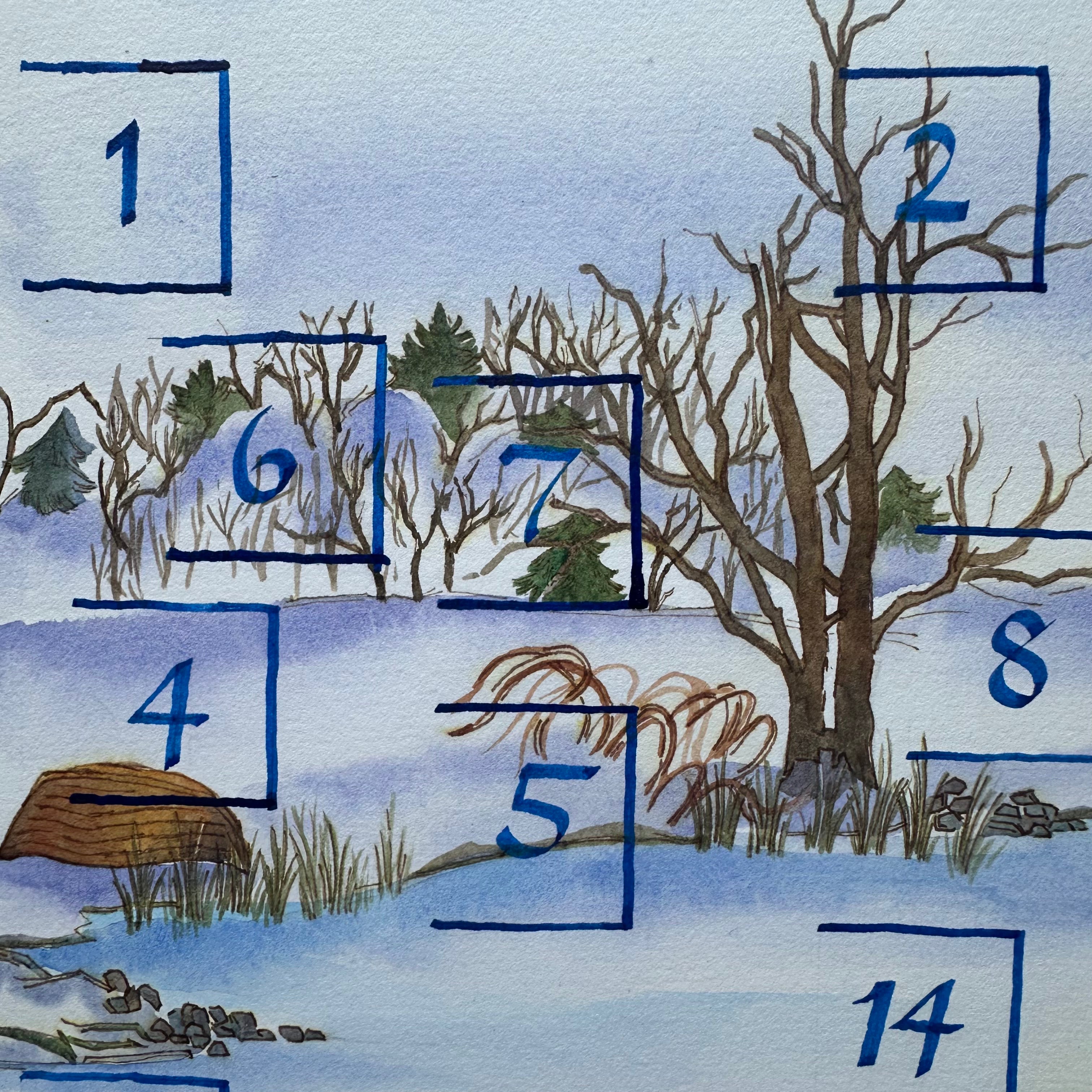 Frozen Millpond 16x20 Lift the Flap Advent Calendar