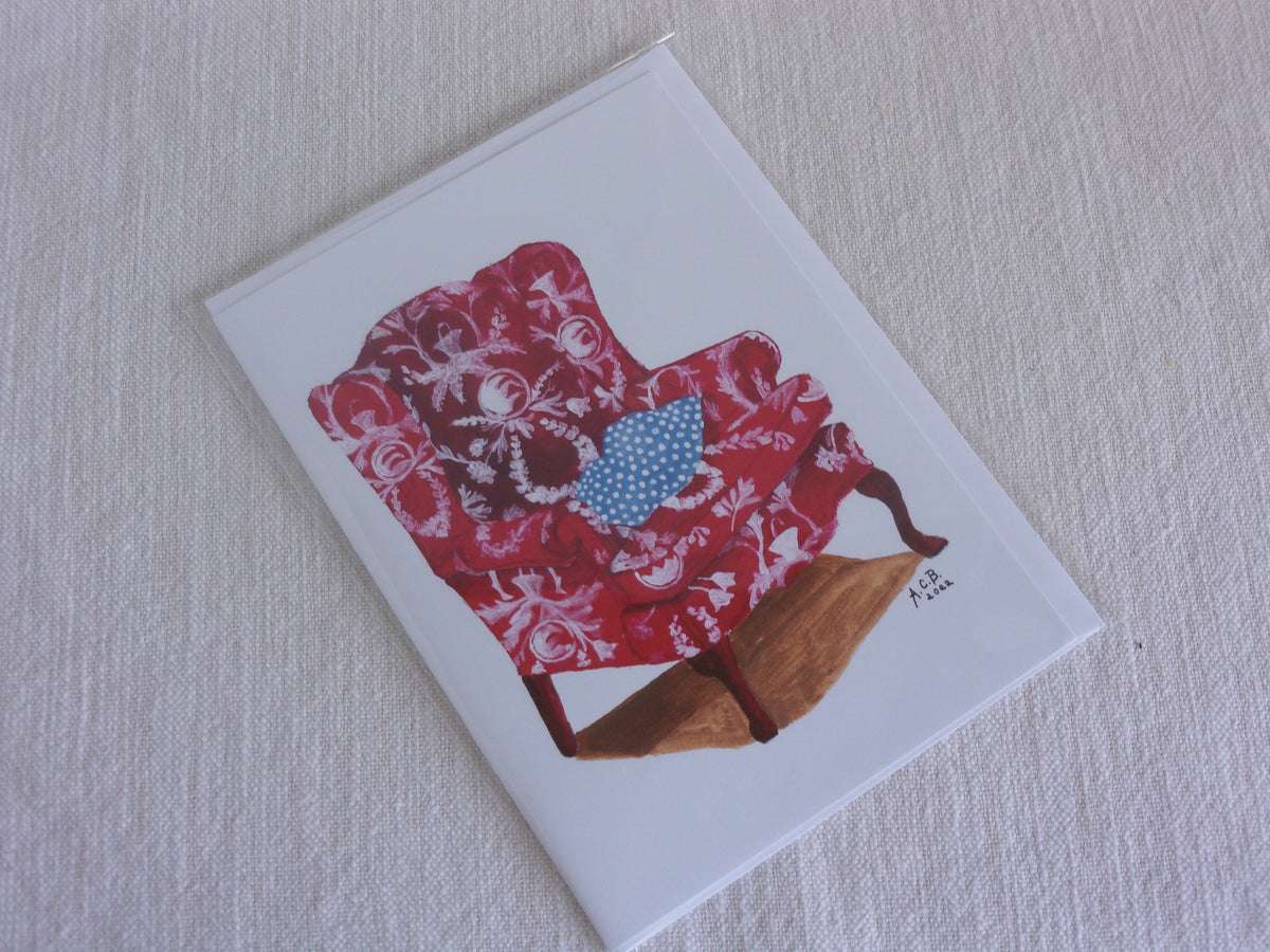 Cottagecore Cozy Acrylic Blank 5x7 Card: Invitation to Read