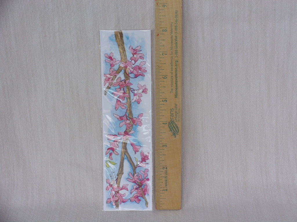 Garden Flowers Watercolor 2x8 Bookmarks Set of 3: Peony, Redbud, Morning Glory