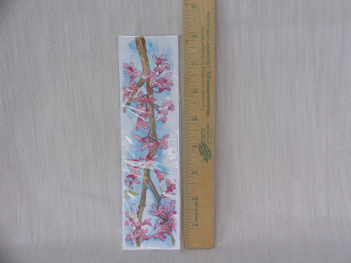 Garden Flowers Watercolor 2x8 Bookmarks Set of 3: Peony, Redbud, Morning Glory