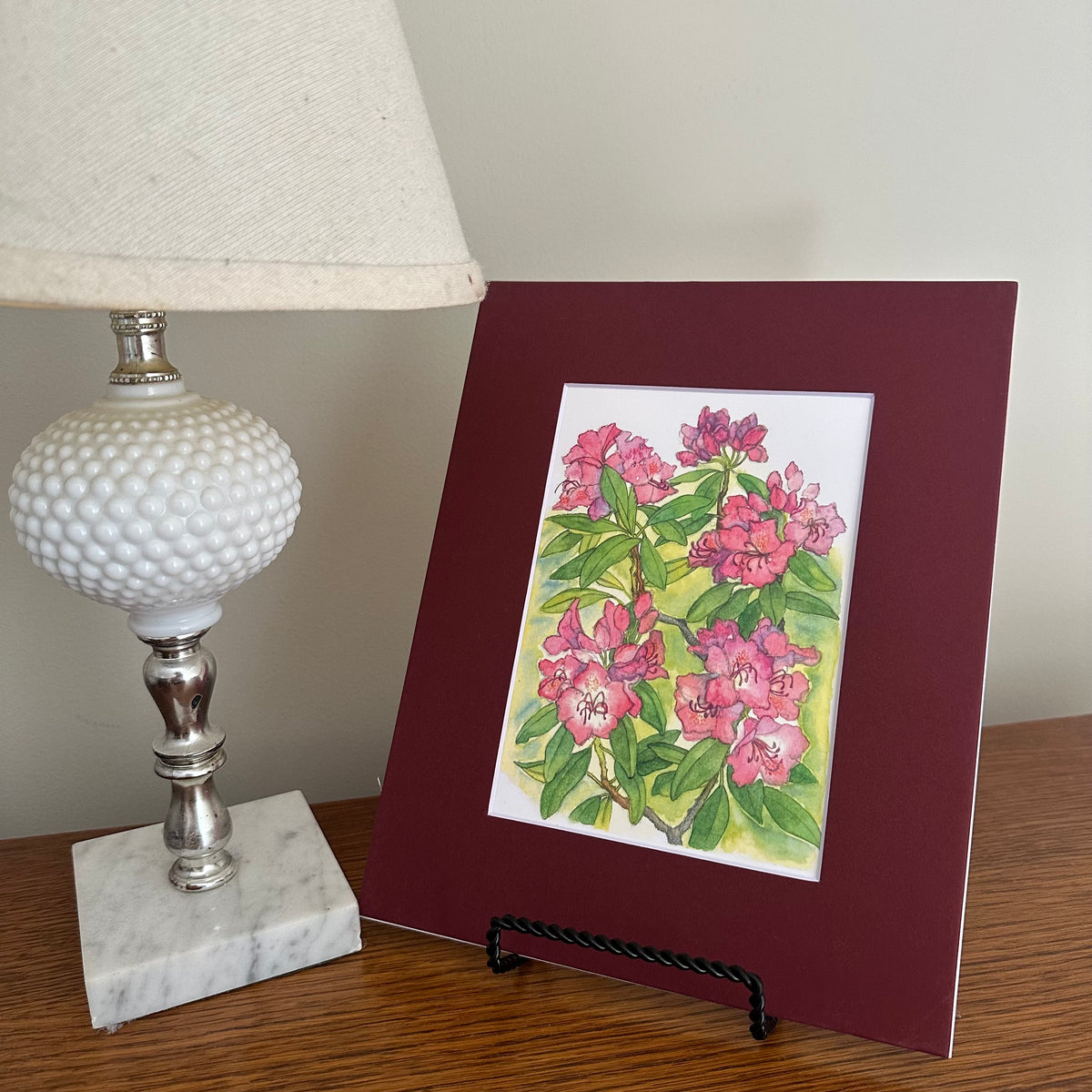 Garden Flowers 5x7 Print in 8x10 Mat: Rhododendrons