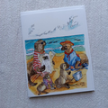 Whimsical Animals 4x5 Blank Watercolor Card: Seal Beach