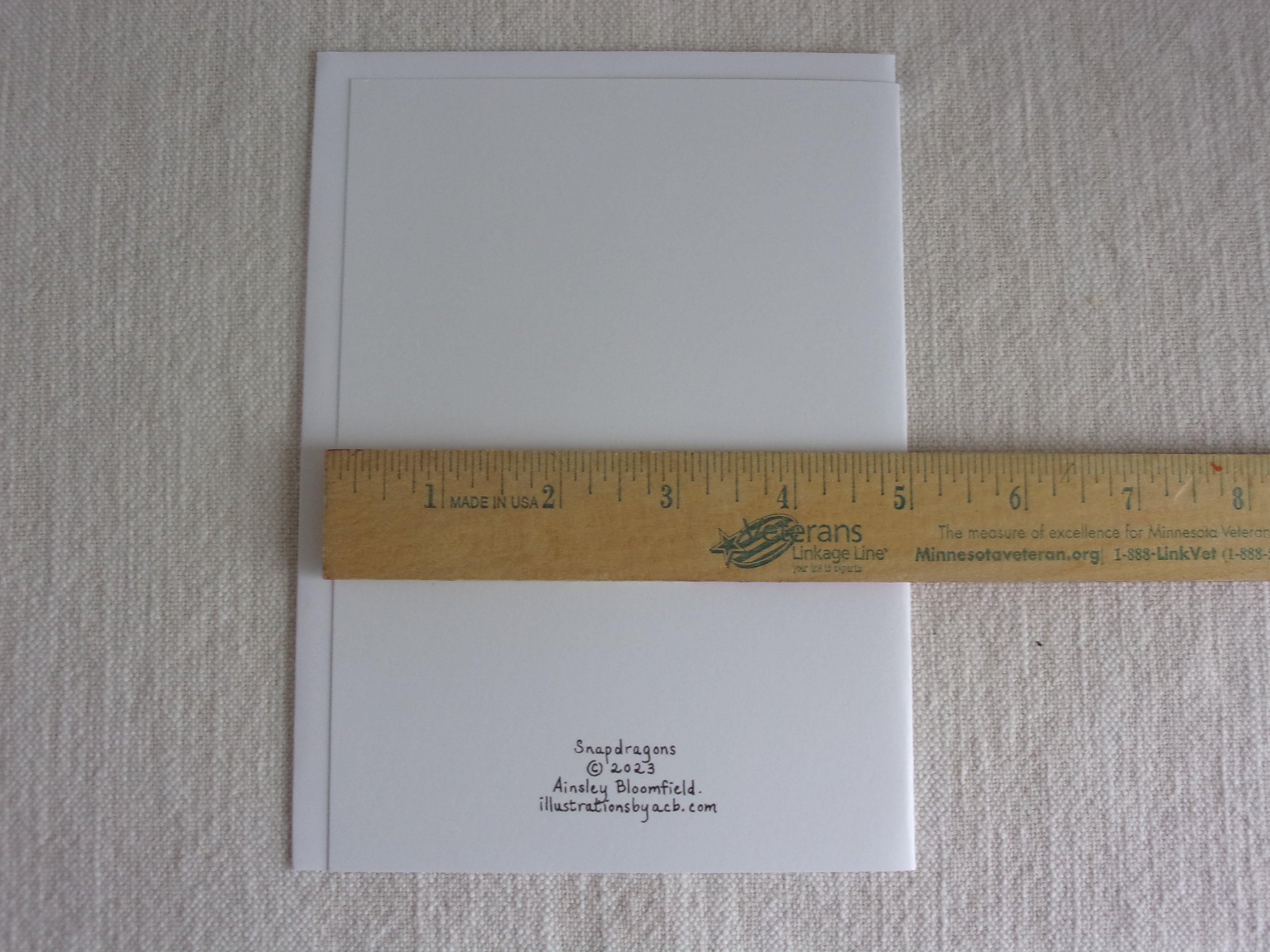 Snapdragons 5x7 Blank Card