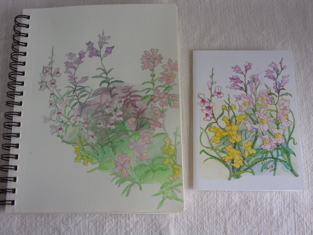 Snapdragons 5x7 Blank Card