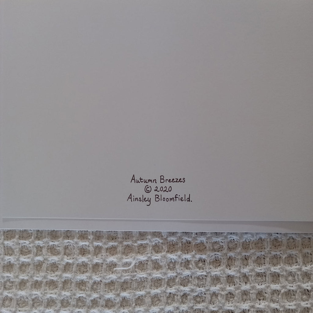 Autumn Breezes 5x7 Blank Card