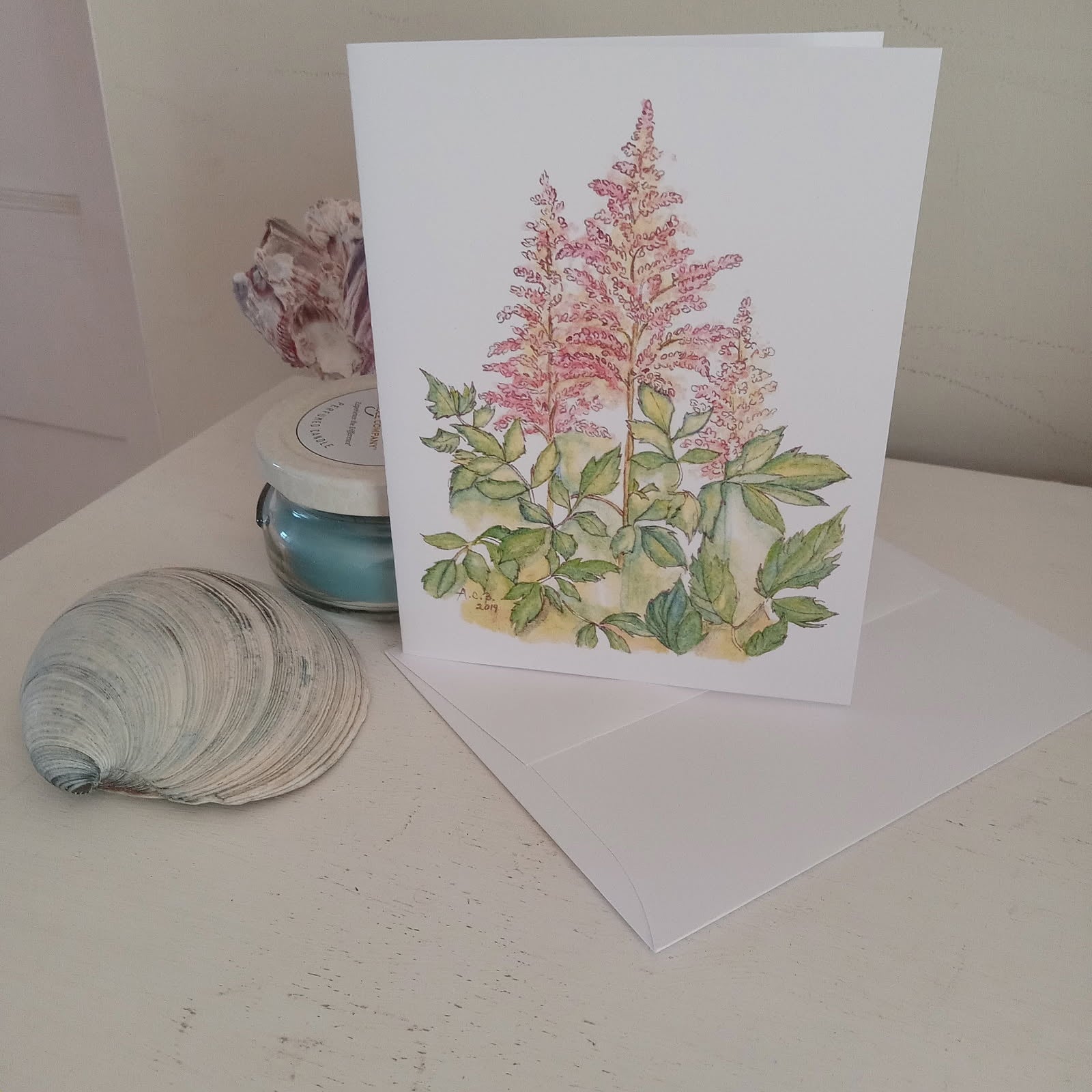 Astilbes 4x5 Blank Card