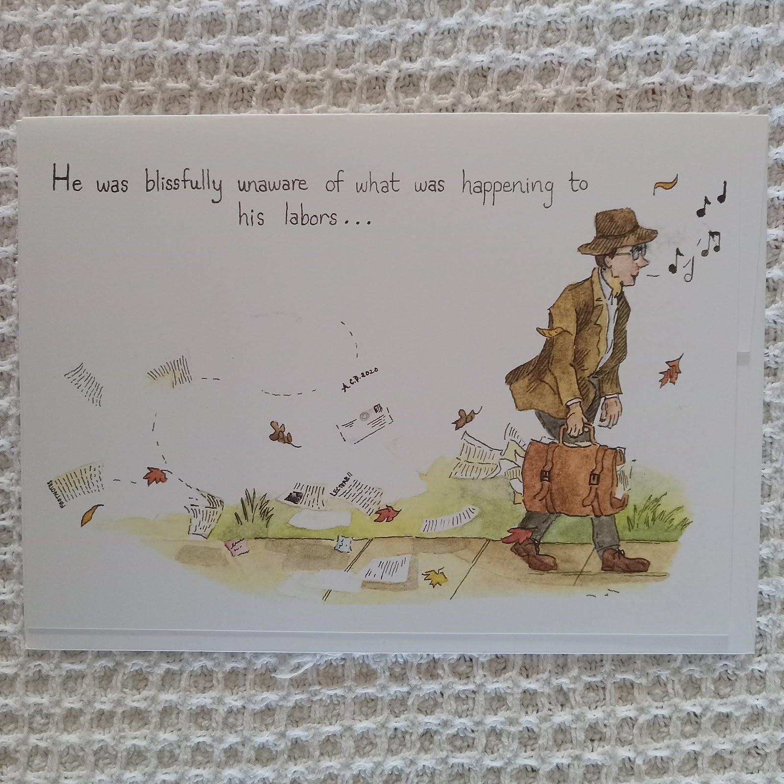 Autumn Breezes 5x7 Blank Card